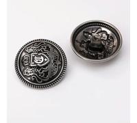 Boutons de couture, boutons artisanaux, 10 pièces 15 mm/18 mm/20 mm/23 mm/25 mm, boutons ronds en métal, style rétro, tige de lion, for bricolage, couture, jeans, costumes, manteaux, chemises, robes,