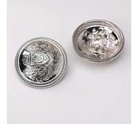 Boutons de couture, boutons artisanaux, 10 pièces 15 mm/18 mm/20 mm/23 mm/25 mm, boutons ronds en métal, style rétro, tige de lion, for bricolage, couture, jeans, costumes, manteaux, chemises, robes,
