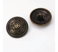 Boutons de couture, boutons artisanaux, 10 pièces 15 mm/18 mm/20 mm/23 mm/25 mm, boutons ronds en métal, style rétro, tige de lion, for bricolage, couture, jeans, costumes, manteaux, chemises, robes,