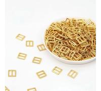 Boutons de couture, boutons artisanaux, 100 pièces 3/3,5/4/5/6 mm, mini boutons métalliques ultra-petits, boucles de ceinture, sacs de poupée, chaussures, accessoires for vêtements de poupée(Golden,In