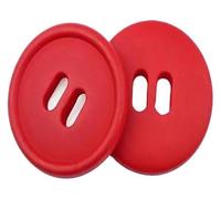 Boutons de couture, boutons artisanaux, boutons de couture, boutons en résine carrés ronds colorés for enfants 18/21/25/28/30 mm, boutons de couture for vêtements et loisirs créatifs(Round Red,28mm)