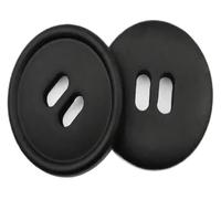 Boutons de couture, boutons artisanaux, boutons de couture, boutons en résine carrés ronds colorés for enfants 18/21/25/28/30 mm, boutons de couture for vêtements et loisirs créatifs(Round Black,21mm)