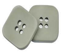 Boutons de couture, boutons artisanaux, boutons de couture, boutons en résine carrés ronds colorés for enfants 18/21/25/28/30 mm, boutons de couture for vêtements et loisirs créatifs(Square Green,18mm
