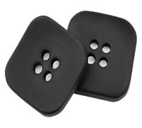Boutons de couture, boutons artisanaux, boutons de couture, boutons en résine carrés ronds colorés for enfants 18/21/25/28/30 mm, boutons de couture for vêtements et loisirs créatifs(Square Black,18mm