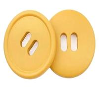 Boutons de couture, boutons artisanaux, boutons de couture, boutons en résine carrés ronds colorés for enfants 18/21/25/28/30 mm, boutons de couture for vêtements et loisirs créatifs(Round Yellow,30mm