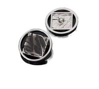 Boutons de couture, boutons en métal, Lot de 10 boutons pression décoratifs simples de 20 mm for veste, manteau, pull(Silver,25mm)
