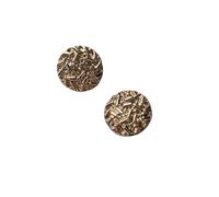 Boutons de couture, boutons en métal, Lot de 6 boutons ronds vintage en métal doré(Brass,23mm)