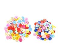 Boutons De Couture De Couleur Aléatoire Générique, Bricolage, Jouets Artisanaux Pour Enfants, Bricolage, Plastique, 200 Pièces De 20mm Et 100 Pièces De 15mm, 100 Pièces