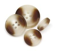 Boutons de couture décoratifs 30/10 pièces Résine Imitation Corne Noir Gros for Vêtements Pull Costume Manteau Décorations Vintage Accessoires-NO.4(No.2 Beige,25mm 10pcs)