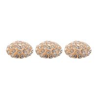 Boutons de Couture en Alliage Doré 3 Pièces pour Manteaux | Décor Élégant pour Scrapbooking et Créations Maison, Faciles à Fixer, Usage de Remplacement, Finition Or