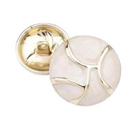 Boutons de couture en métal, 10 pièces, accessoires de décoration de vêtements, boutons de 20mm, boutons de veste de manteau pour femmes, Beige, 20mm-10 pièces