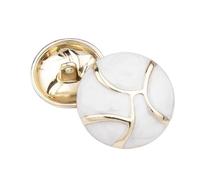Boutons de couture en métal, 10 pièces, accessoires de décoration de vêtements, boutons de 20mm, boutons de veste de manteau pour femmes, Blanc, 20mm-10 pièces