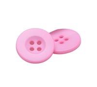 Boutons de Couture Lot de 10 boutons à quatre œillets en résine 9 30 mm for pull, chemise, couture, bricolage, vêtements, artisanat, scrapbooking(Pink,24L 15.0 MM)