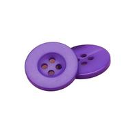 Boutons de Couture Lot de 10 boutons à quatre œillets en résine 9 30 mm for pull, chemise, couture, bricolage, vêtements, artisanat, scrapbooking(Purple,24L 15.0 MM)