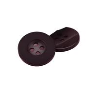 Boutons de Couture Lot de 10 boutons à quatre œillets en résine 9 30 mm for pull, chemise, couture, bricolage, vêtements, artisanat, scrapbooking(Dark brown,24L 15.0 MM)