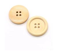 Boutons de Couture Lot de 10 boutons ronds en bois à 2/4 trous 38 mm for vêtements, manteaux, décorations DIY, accessoires couture, 5 couleurs option(TYPE-L,10pcs 25mm)
