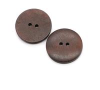 Boutons de Couture Lot de 10 boutons ronds en bois à 2/4 trous 38 mm for vêtements, manteaux, décorations DIY, accessoires couture, 5 couleurs option(TYPE-D,10pcs 18mm)