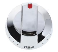 Boutons de Cuisinière Remplacement, en Acier Inoxydable | Pièces Argentées, Installation Simple, Usage pour Plaque de Cuisson, Cuisinière Électrique et Gaz