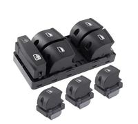 Boutons de fenêtre Bouton de commande de commutateur de fenêtre principale chromé, pour A3 8P, A6 S6 RS6 C6, Q7 2004 2005 2006 2007 2008 2009 2010 2011 Leve Vitre Bouton(Normal Set)