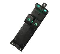 Boutons de fenêtre Le plus récent interrupteur de fenêtre électrique adapté pour Fabia pour Octavia ou MK4 Double porte 1J3 959 857A OE: 1J3 959 857/1J3 959 857A Leve Vitre Bouton(Green)