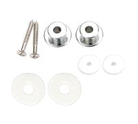 Boutons de fermeture de sangle de guitare en métal, sangles en silicone flexibles, fixations pour guitare électrique, basse acoustique, ukulélé