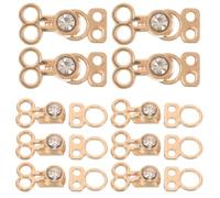 Boutons de Fermeture Métalliques en Métal Or, Lot de 10