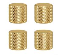 Boutons de guitare électrique, 4 boutons de contrôle du volume et T en métal pour guitare électrique, basse, finition dorée, adaptés pour les musiciens et les amateurs de réparation de guitare