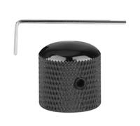 Boutons de guitare noirs - Boutons dôme Réglage du volume en métal, régulateur de vitesse 240 V, régulateur de vitesse du ventilateur Variateur de température Bouton de commande de guitare, Pour une