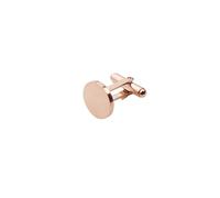 Boutons de Manchette 10Pcs/Lot 15mm 20mm Round Cufflinks Stainless Steel Mirror Polish Blank Cufflinks(Rose gold 20mm)
