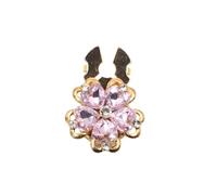 Boutons de Manchette 1PCS Rhinestone Cufflinks Shirt Button Covers Crystal Flower Jewelry Wedding Party(Color19)