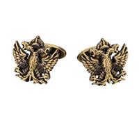 Boutons De Manchette 2 Paires De Clous À Manches Double Tête Aigle Homme Boutons De Manchette De Chemise Boutons De Garniture En Bronze De Costume