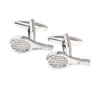 Boutons De Manchette 4 Pièces De Raquettes De Tennis En Argent Galvanisé Boutons De Manchette En Métal Boutons De Manchette Pour Hommes