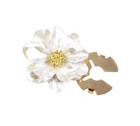 Boutons de manchette à fleurs nacrées, pince à bouton décorative pour vestes de robe, décoration d ' uniforme, chemise, accessoires de bijoux, bouton en alliage de vêtements