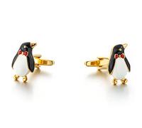 Boutons de manchette animaux pingouin pour hommes, boutons de manchette pingouin nœud papillon, chemise pingouin smoking, boutons de manchette vintage punk rock boutons de manchette français, REGULAR,
