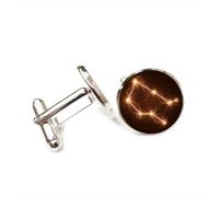 Boutons de manchette, Aura De La Nébuleuse Des Gémeaux, Intrication Quantique, Cadeau Porte-Bonheur Pour Un Ami, Douze Signes Du Zodiaque, Boucle De Manchette Personnalisée, Accessoire De Chemise,