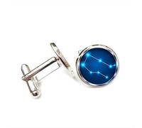 Boutons de manchette, Aura De L'Étoile Gémeaux, Cadeau Porte-Bonheur Heavy Metal, Symbole Polyvalent Des Douze Signes Du Zodiaque, Boucle De Manchette Personnalisée, Accessoire De Chemise, Cadeau P