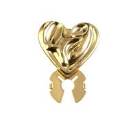 Boutons de manchette avec cœur d'amour métallique Clip décoratif Vêtements Bijoux Accessoires pour vestes Chemise Uniforme Cadeau d'anniversaire Boutons de manchette, taille unique, comme décrit