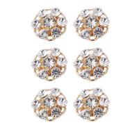 Boutons de manchette avec strass - Couvre-boutons avec strass - Clips pour boutons de chemise avec strass | Accessoire de bouton en strass pour décoration