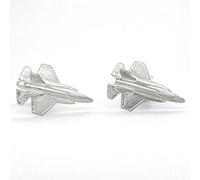 Boutons de Manchette Avion de Chasse Mig - Fait à la Main en Etain - Fabrication Française" en Etain Fin - Fabrication Française