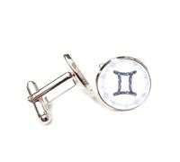 Boutons de manchette, Balance, Symbole D'Étoile Brillante Et D'Intrication Quantique Élégante, Douze Signes Du Zodiaque, Boucle De Manchette, Accessoire De Chemise, Cadeau Pour Comptable, Patron, A