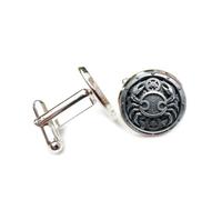 Boutons de manchette, Boucle De Manchette En Métal Lourd Cubique Mat, Inspirée Du Signe Du Cancer (Les Douze Signes Du Zodiaque), Accessoire De Chemise, Pour Un Comptable, Un Patron, U