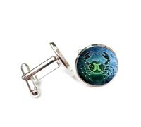 Boutons de manchette, Boucle De Manchette Fantaisie Inspirée Des Soudures De Crabes, Style Circuit Imprimé, Signe Du Zodiaque Cancer, Douze Signes Astrologiques, Accessoire De Chemise, Cadeau Pour C
