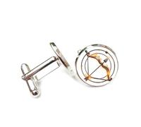 Boutons de manchette, Boucle De Manchette Personnalisée En Métal Lourd, Motif « Feu Brûlant », Sagittaire (Douze Signes Du Zodiaque), Accessoire De Chemise, Pour Un Comptable, Un Patron, Un Hom