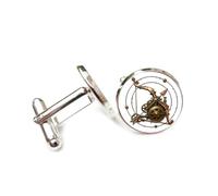 Boutons de manchette, Boucle De Manchette Personnalisée Style Rétro Engrenage, Motif Sagittaire Et Douze Signes Du Zodiaque, Accessoire De Chemise Idéal Pour Un Comptable, Un Patron, Un Homme D'Aff