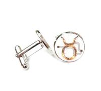 Boutons de manchette, Boucle De Manchette Porte-Bonheur Personnalisée Avec Symbole Du Taureau, Soudure, Puce, Circuit Imprimé, Ligne. Pour Un Comptable, Un Patron, Un Homme D'Affaires, Un Mariage Ou