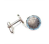 Boutons de manchette, Boussole Porte-Bonheur En Métal, Symbole Du Poissons, Pour Un Ami, Un Comptable Ou Un Mariage. Inspirée Des Douze Signes Du Zodiaque, Cette Boucle De Manchette Pe