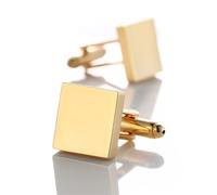 Boutons de Manchette Boutons de Manchette Brillants à Quatre Couleurs Boutons de Manchette en Argent résistant aux Couleurs (Couleur : B, Taille : Taille Unique) (Taille Unique B)