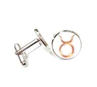 Boutons de manchette, Bracelet Porte-Bonheur Personnalisé Avec Boucle De Manchette, Symbole Original Du Taureau, Nébuleuse Cosmique Et Intrication Quantique. Pour Un Comptable, Un Patron, Un Homme D