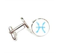 Boutons de manchette, Cadeau De Chance Pour La Diffusion Spectrale De Nouveauté Pisces, Décennie Du Signe Pisces, Fermoir Personnalisé À Manche, Accessoire De Chemise Pour Le Petit Ami Comptable,