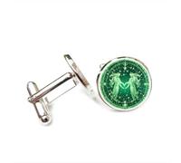 Boutons de manchette, Cadeau Porte-Bonheur Gémeaux Avec Projection Numérique, Idéal Pour Un Ami. Douze Signes Du Zodiaque, Personnalisables. Boucle De Manchette, Accessoire De Chemise, Cadeau Parfa